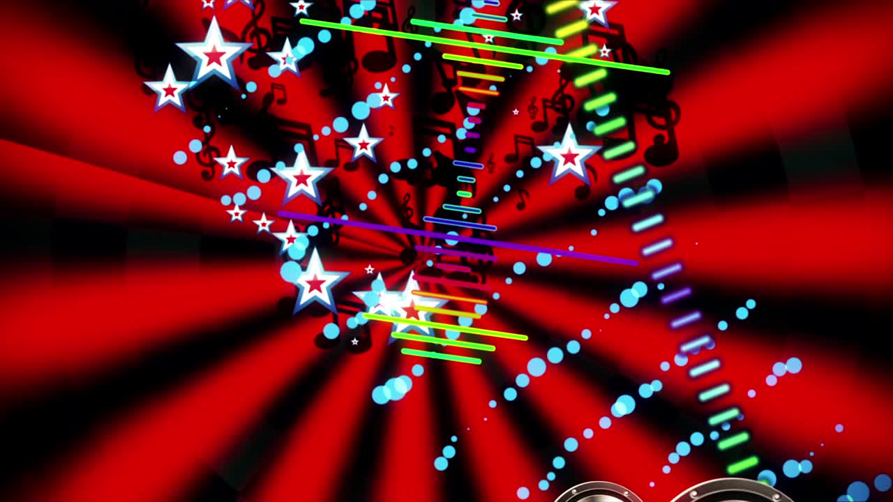 음악 스트럼 빈티지 vj 루프