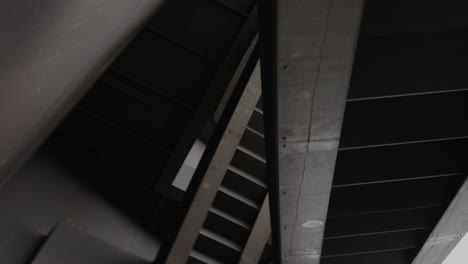 abstract, geometric steel stairway