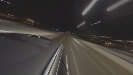 Time-Lapse-Footage-of-a-Car-Driving-At-Night