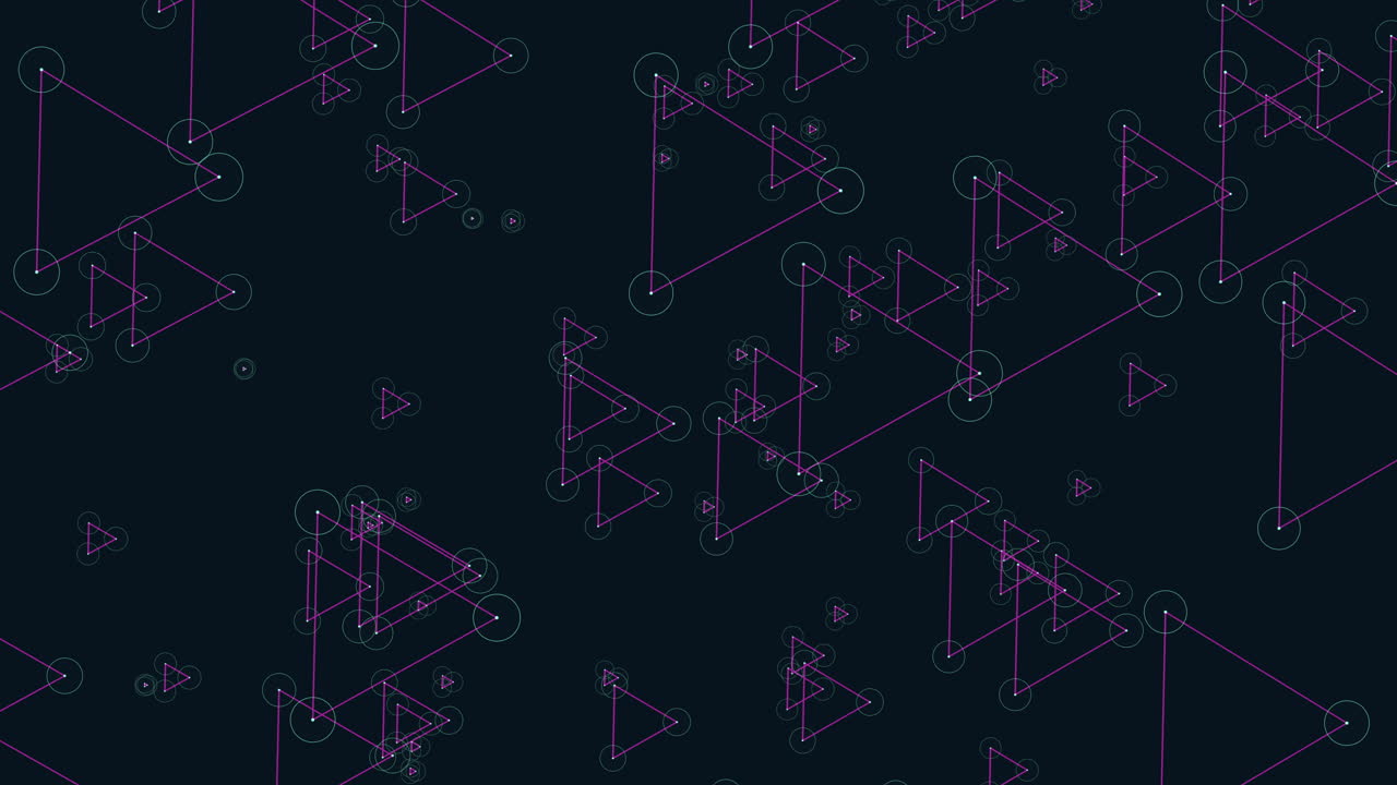 Symmetrical purple and black triangle pattern