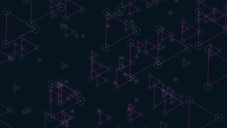 symmetrical purple and black triangle pattern