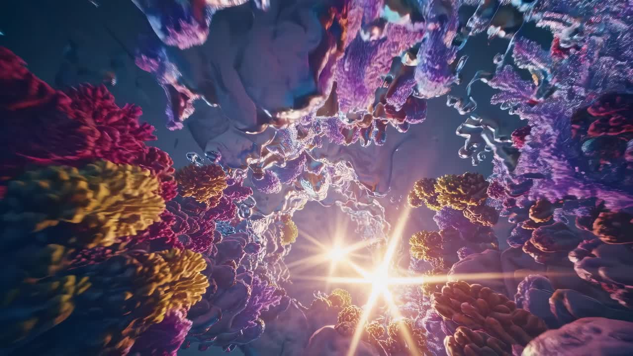 Abstract Underwater Microscopic World