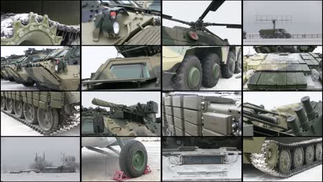 collage of military tank and gun armor