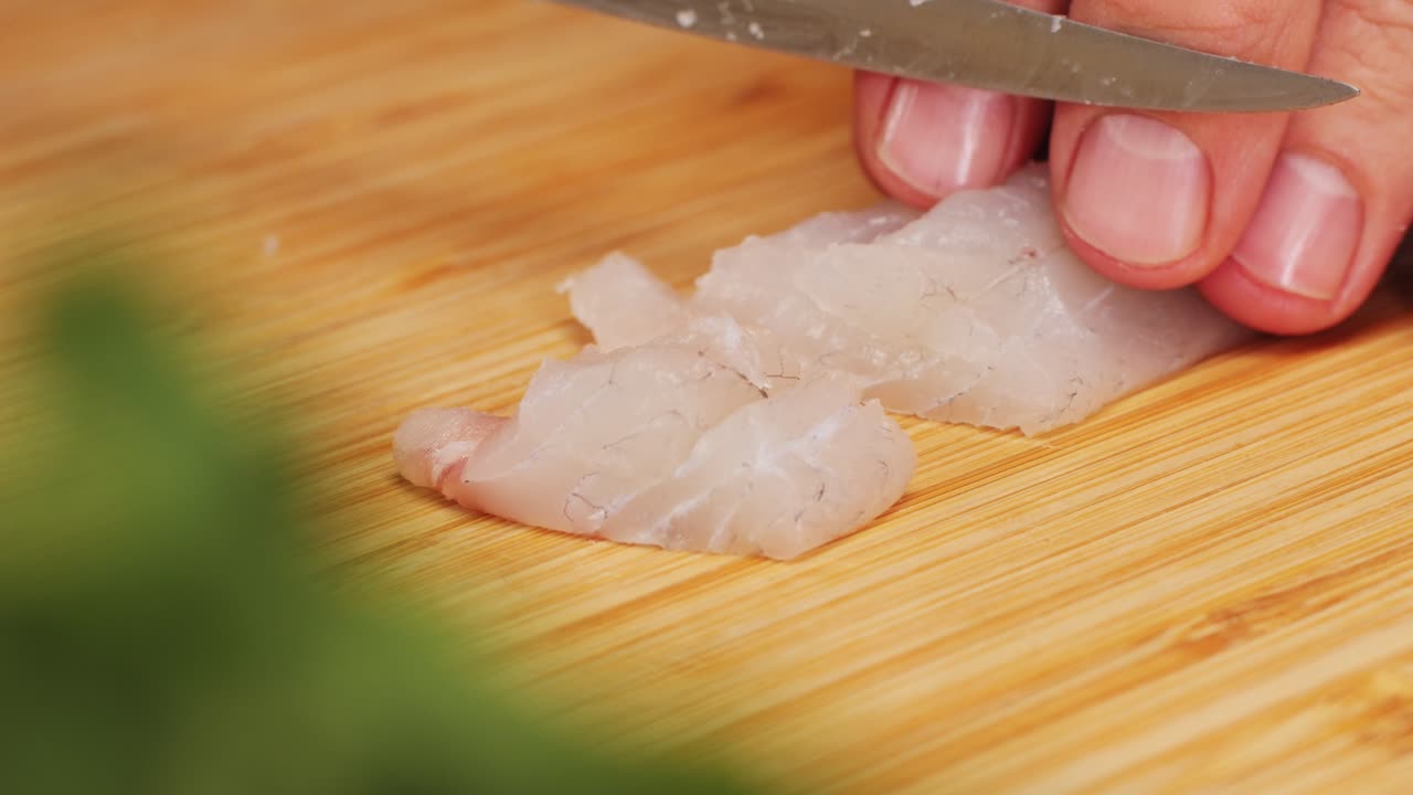 Preparing Fish for Sushi or Sashimi