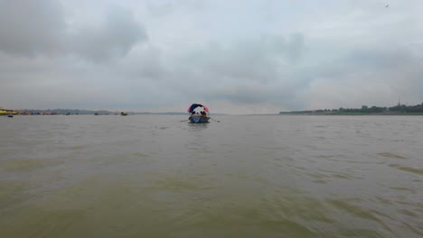 boat going on desteny with passanger wide view