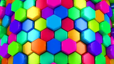 animated honeycombs changes color