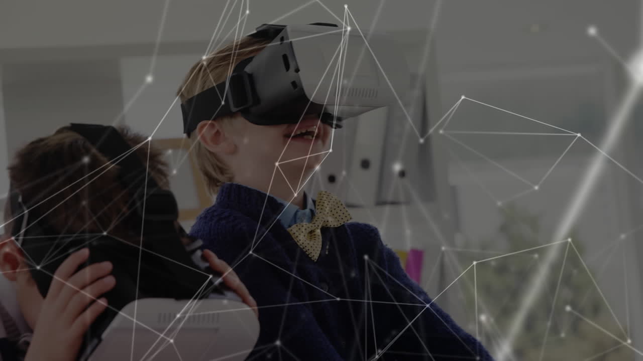 Netzwerk über die Entdeckung von Virtual Reality