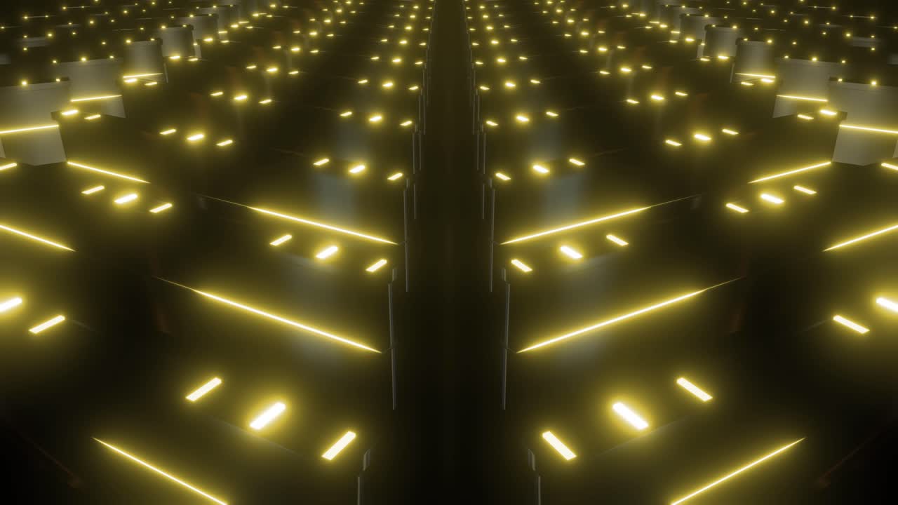 Abstract Geometric Neon Pattern
