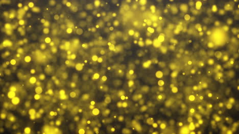 las partículas doradas de fondo bokeh