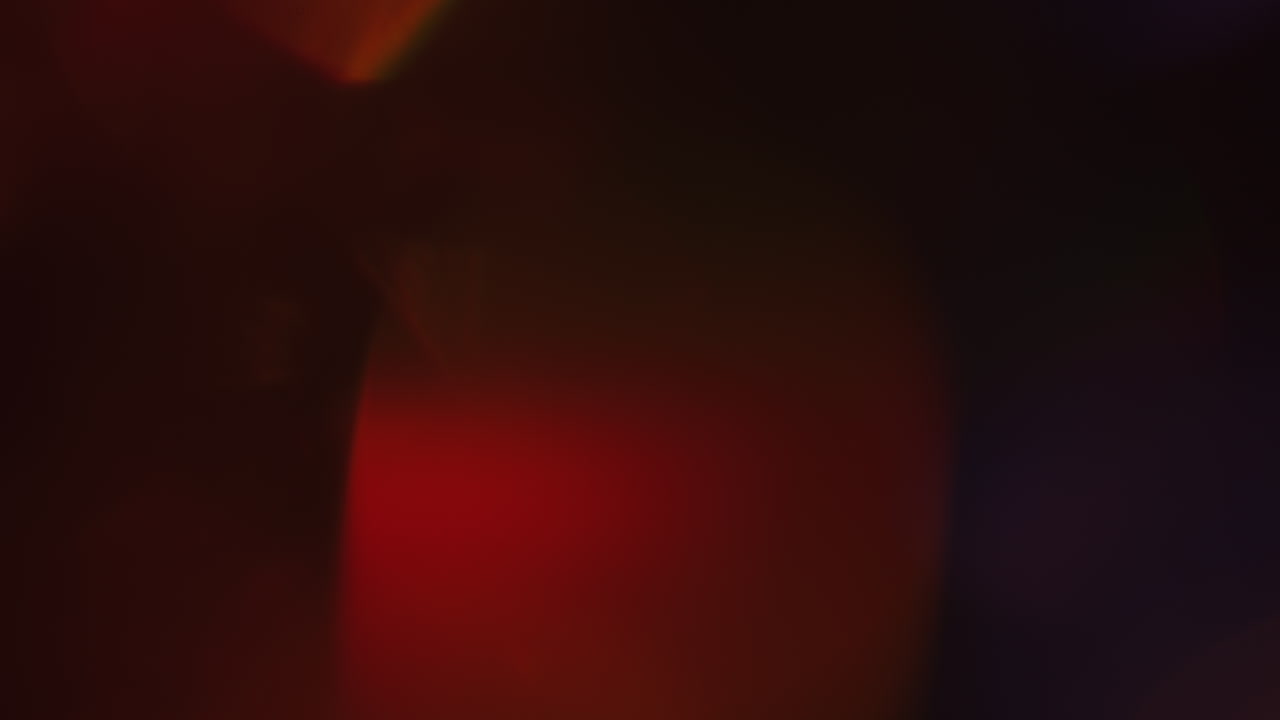 Light Leaks blurred 4K footage, Moving blinking circle lens glow flare bokeh overlays, transitions