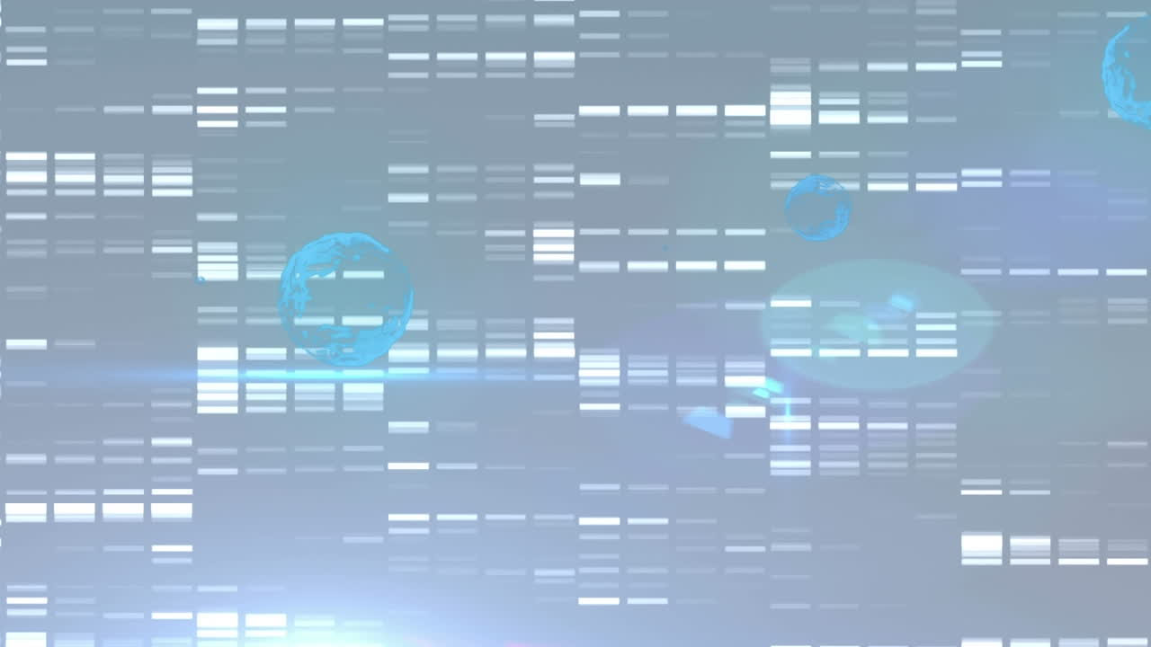 녹색 배경에 거품과 밝은 반점의 애니메이션