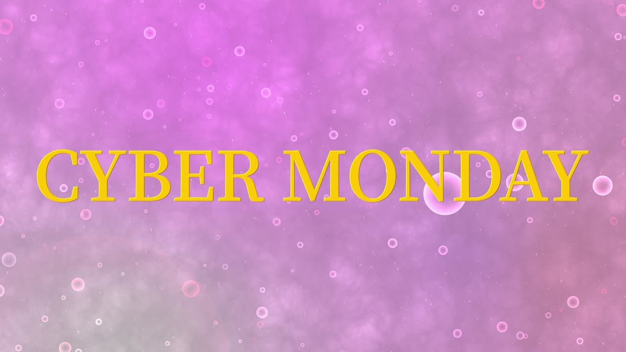 ciber lunes venta evento texto animación gráficos en movimiento
