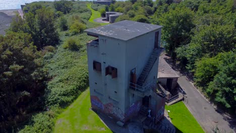 director tower at beacon hill fort on the coast of harwich in essex, uk
