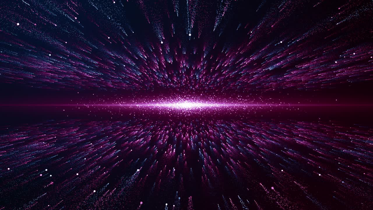 partículas azul rosa evento juego tráiler títulos escenario de concierto cinematográfico bucle de fondo