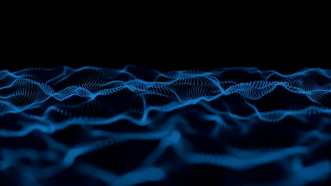 blue abstract particle