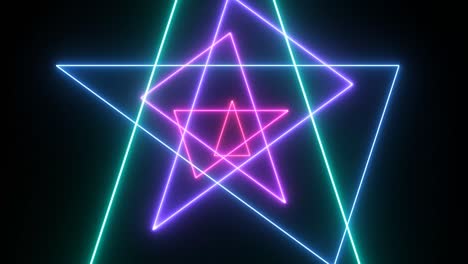 fondo de geometría giratoria aleatoria de bucle sin costuras