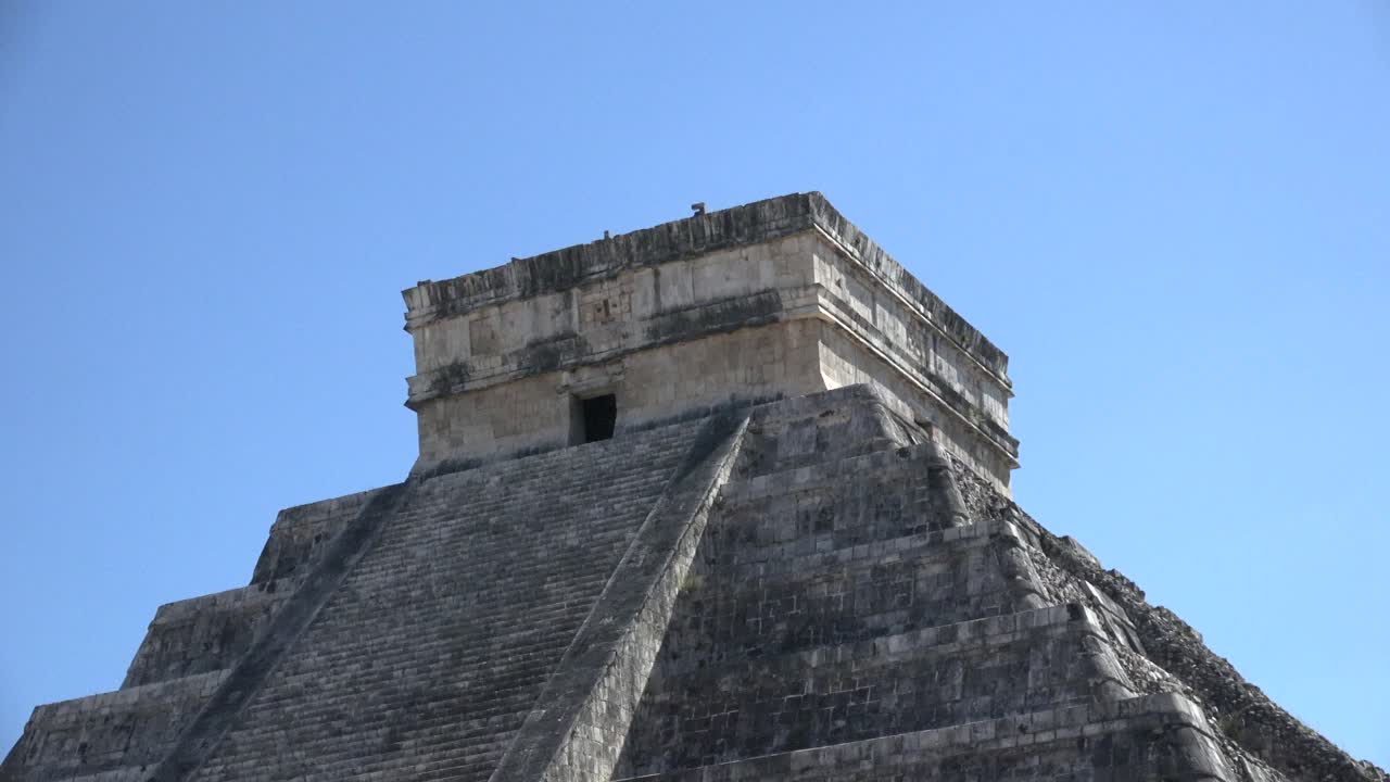 vista desde la cima de la pirámide kukulcan en chichen itza yacatan méxico