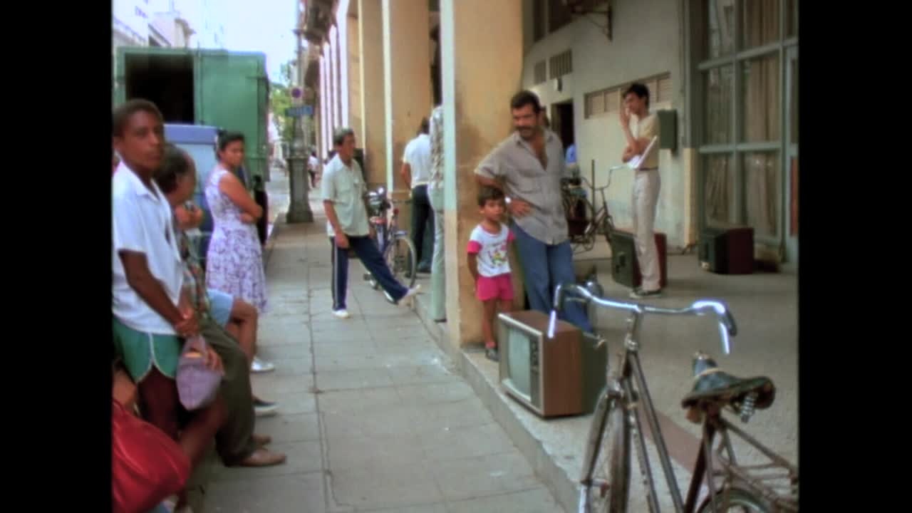 1980년대 쿠바의 역사적인 거리 풍경