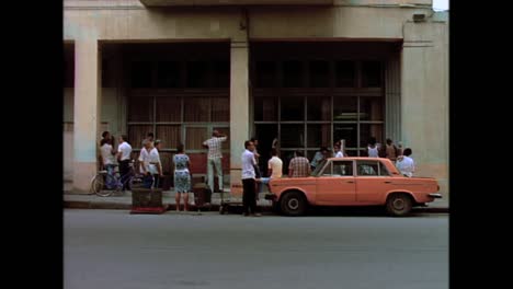 1980년대 쿠바의 역사적인 거리 풍경