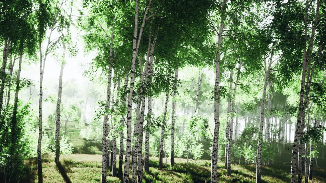 빛 이 비치는 버드 숲