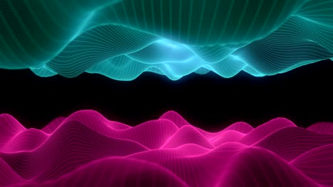 4k cuadrícula abstracta ondulada.