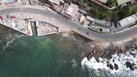 Flug-über-Die-Strandküste-Mit-Chile