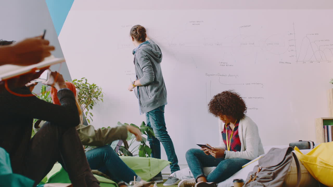 trabajo en equipo, reuniones y jóvenes empresarios