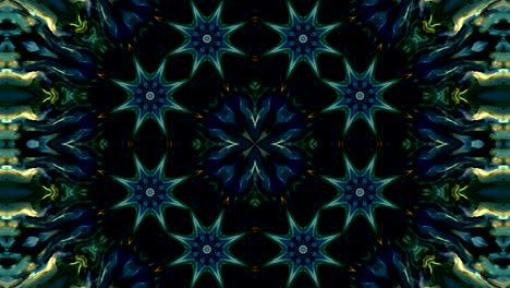 abstracto pincel tinta concepto liso patrón simétrico ornamental decorativo caleidoscopio movimiento círculo geométrico y formas de estrellas