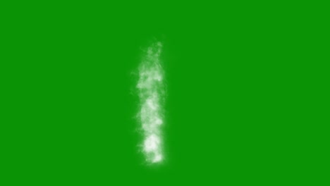 white smoke motion graphics with green screen background