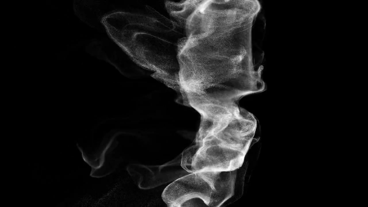 Superposición de pantalla de flujo de humo orgánico
