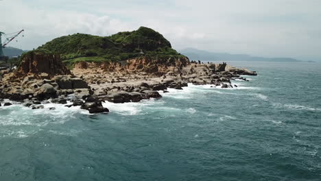 Luftaufnahme-Der-Insel-Heping,-Taiwan