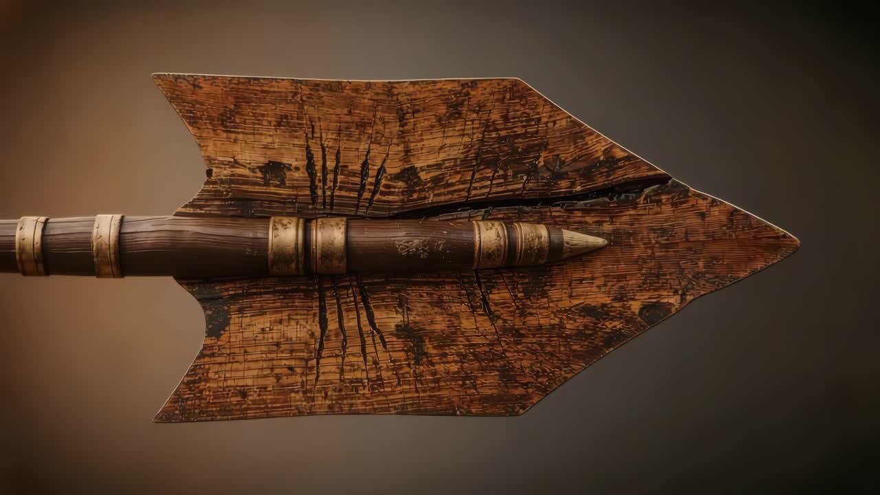 Wooden Arrow Close-Up