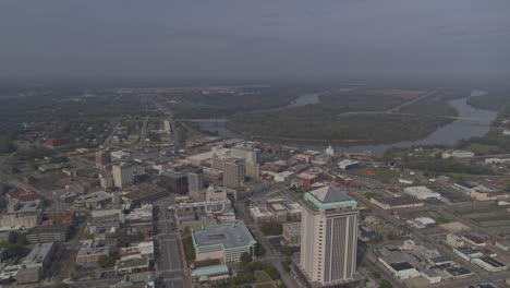 montgomery alabama aerial v9 pull out reveal shot of downtown the capitol building gun island chute and dexter avenue - dji inspire 2, x7, 6k - march 2020