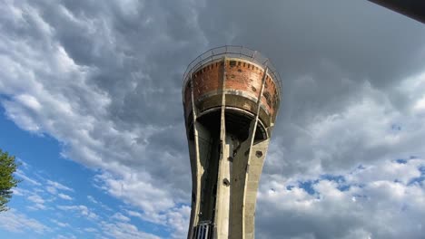 vukovar water tower, look from down to up, croatia