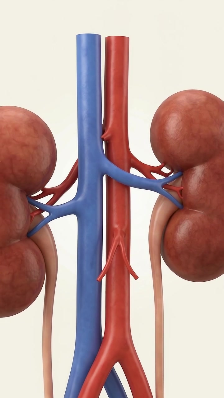 3D Medical Animation of Human Kidney Anatomy