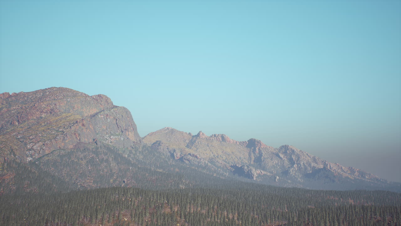 공중 로키 마운틴 풍경 파노라마