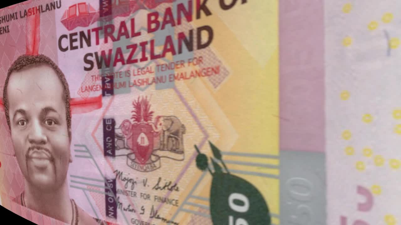 Imagens de Notas Bancárias de 50 Lilangeni da Suazilândia
