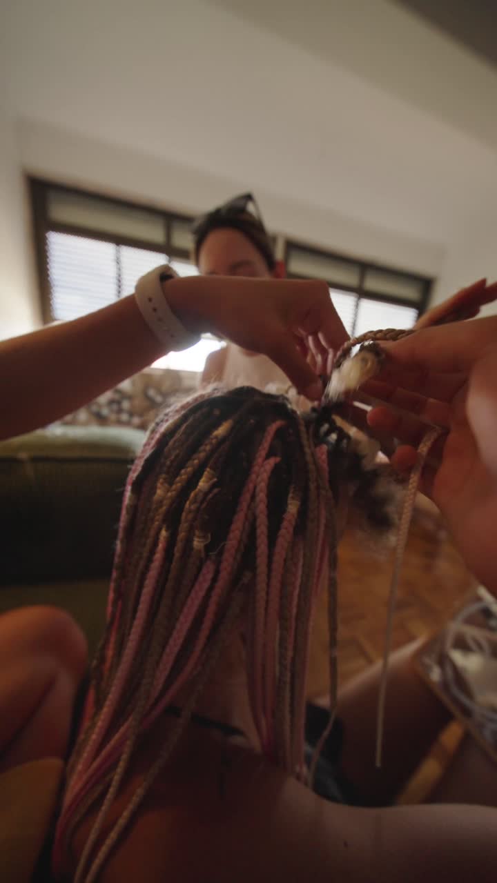 Braiding hair at home