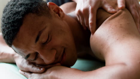 man getting a massage