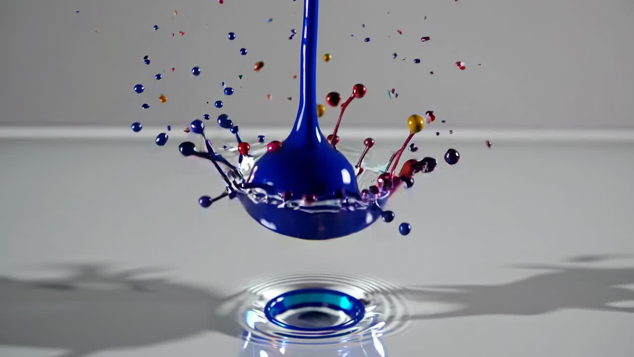 Colorful Liquid Splash Photography