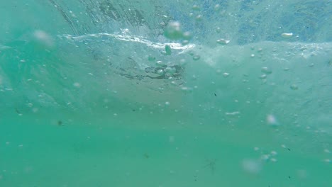 Crystal-clear-Wave-breaking-in-slow-motion-at-Little-Beach-in-Two-Peoples-Bay,-Albany-Western-Australia