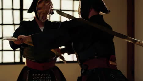sesión de entrenamiento de kendo