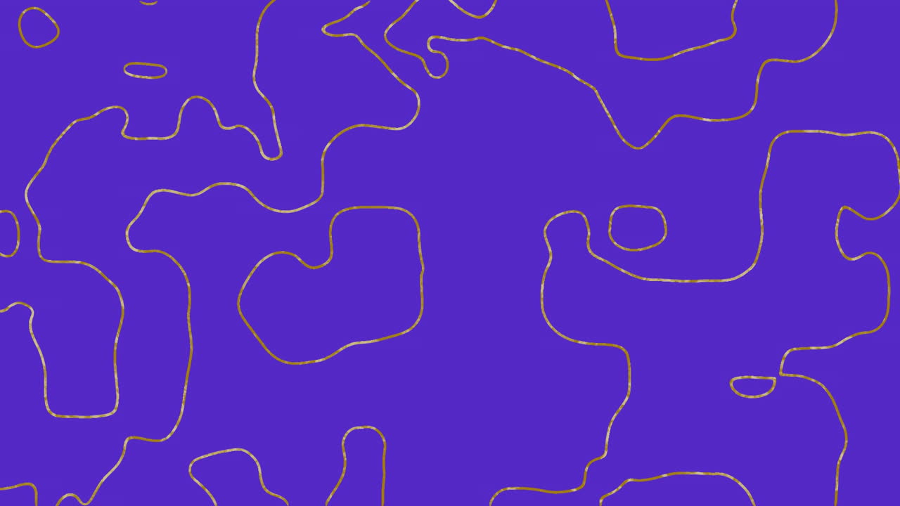 animación digital del patrón de topografía que se mueve contra un fondo azul