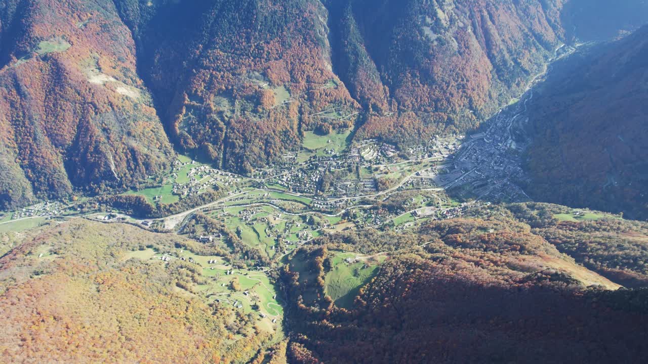 Breathtaking aerial view of Cauterets Valley, ideal for outdoor adventures