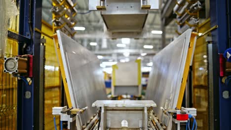 industrial interior view. interior of the shop factory assembly line