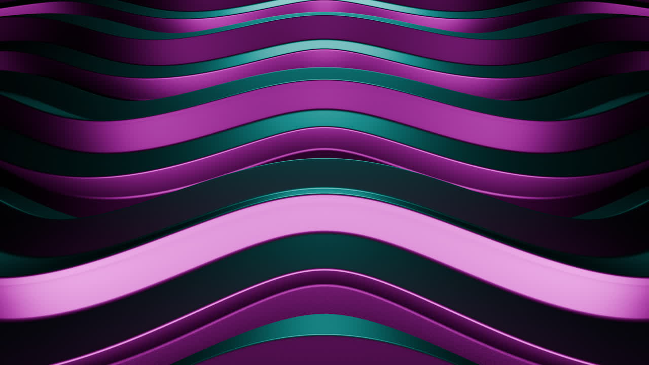 Abstract Purple and Teal Wave Pattern