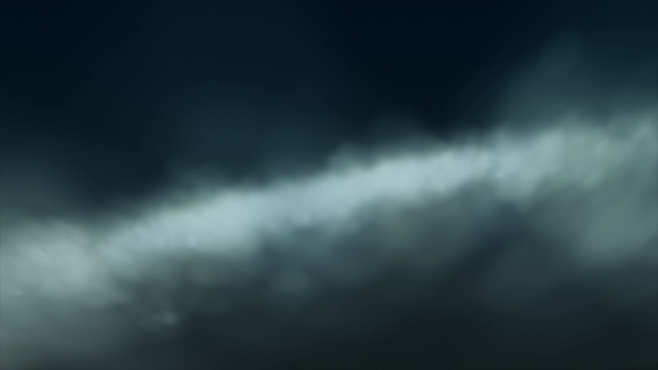 밤의 구름을 가로질러 날아다니는 루프 배경