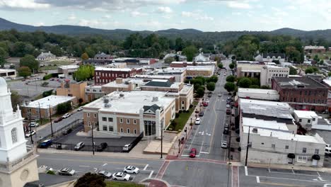 aerial push past baptist church in lenoir nc, north carolina