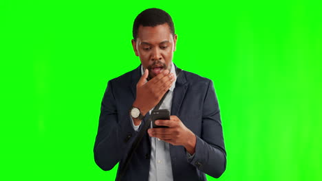 Green-screen,-business-and-black-man