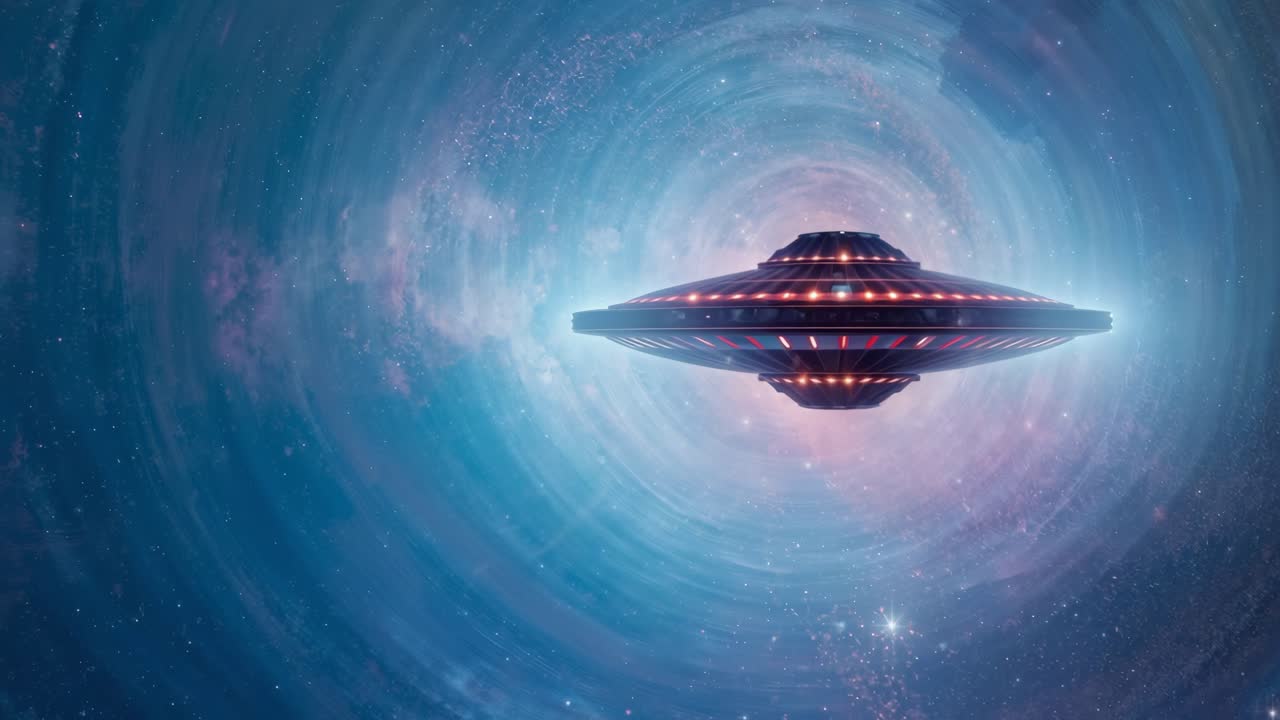 UFO in Outer Space